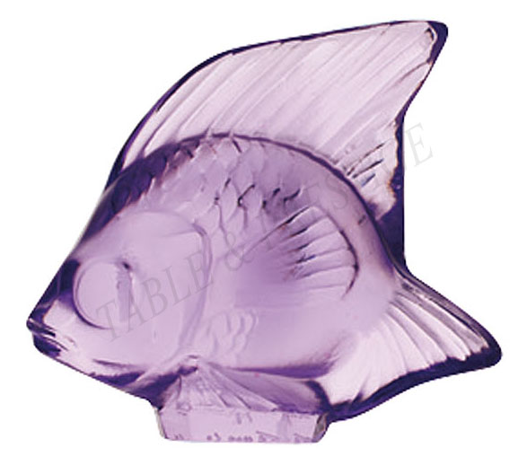 Cachet Poisson Violet clair - Lalique